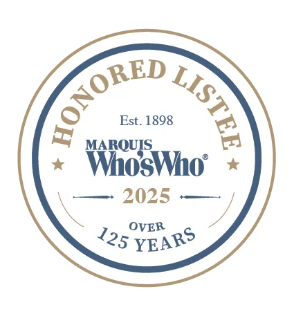 Awards Badge. Shannon Fossé of Unspoken Art was named as an Honored Listee of Marquis Who's Who in 2025